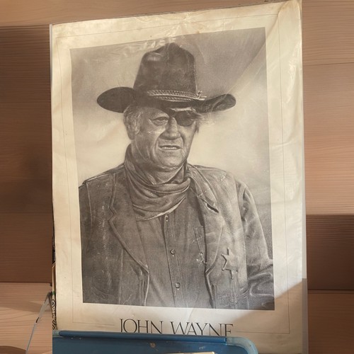 John wayne framed - black, &